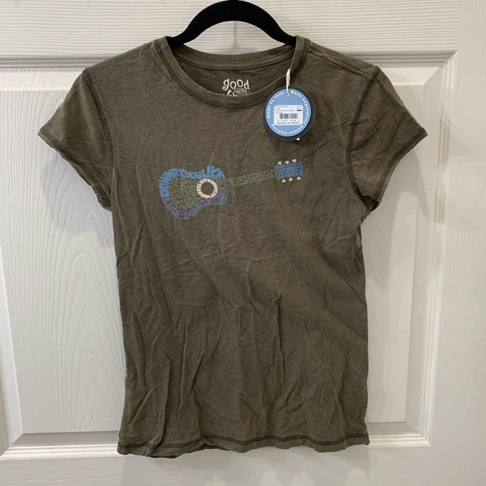 NWT Life is Good women’s guitar shirt